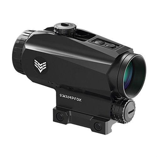 Le Trihawk 3x30mm offre un champ de vision large, un excellent soulagement pour les yeux et un réticule Trident pour des acquisitions rapides et des engagements à moyenne portée.