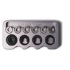 Avec le ZERO Modular Shellholder System, ajuste facilement ton shoulder bump avec 6 inserts en acier inoxydable pour une précision et une répétabilité optimales.