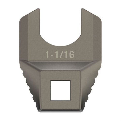 La MASTER-FIT FREE-FLOAT BARREL NUT WRENCH in acciaio inossidabile rivestito in titanio offre una presa solida e un controllo senza slittamenti per applicare il giusto torque.