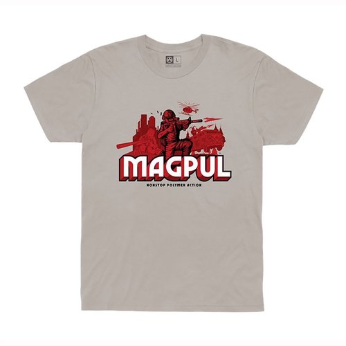 Das NONSTOP POLYMER ACTION COTTON T-SHIRT von MAGPUL bietet dir Komfort mit 100% Baumwolle, strapazierfähiger Doppelnaht und einem lässigen Design für jeden Anlass.