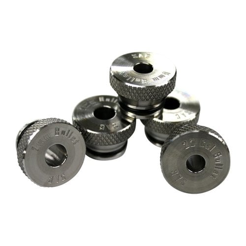 Gli inserti per proiettili Modular Headspace Comparator offrono misurazioni precise grazie all'angolo di contatto di 3,0 gradi, realizzati in acciaio inox 17-4.