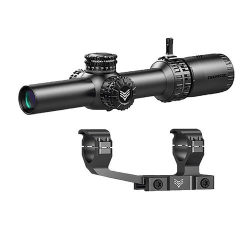 Le Swampfox Arrowhead 1-6X24mm SFP offre des turrets verrouillables, une conception optique avancée, et des réticules illuminés parfaits pour la défense.