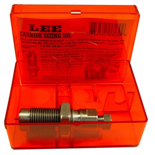 Die Lee Carbide Full Length Sizing Dies sind ideal für gerade Wandpatronen, benötigen kein Lube und halten ein Leben lang. Perfekt für deine 38 Special/357 Mag!