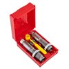 Set di die 2 in 1 per 8mm Lebel, include Full Length Sizing Die e Bullet Seating Die, con accessori e istruzioni. Realizzato in acciaio, produzione limitata.