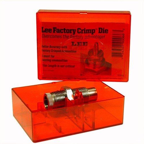 Le Lee Taper Crimp Die en acier trempé résout les problèmes de sertissage grâce à son design supérieur. Idéal pour les balles chemisées avec une rainure de sertissage.