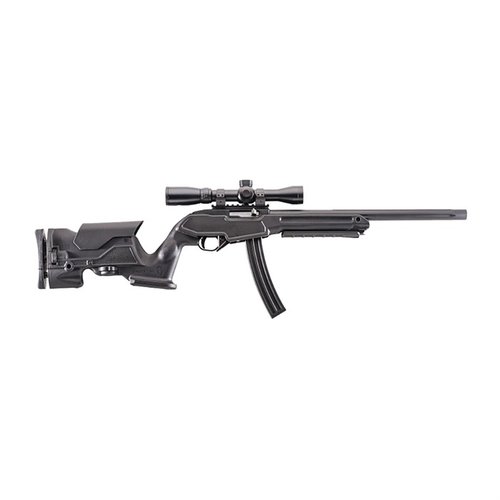 Scopri il calcio Archangel® per Ruger® 10/22®: regolabile, ergonomico e realizzato in polimero nero. Perfetto per ogni tiratore! ✨