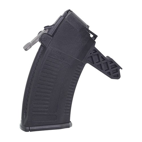 Das ARCHANGEL SKS LVX Magazin bietet eine robuste Polymerkonstruktion, einen patentierten Hebelauslöser für blitzschnelle Nachladevorgänge und maximalen Grip.