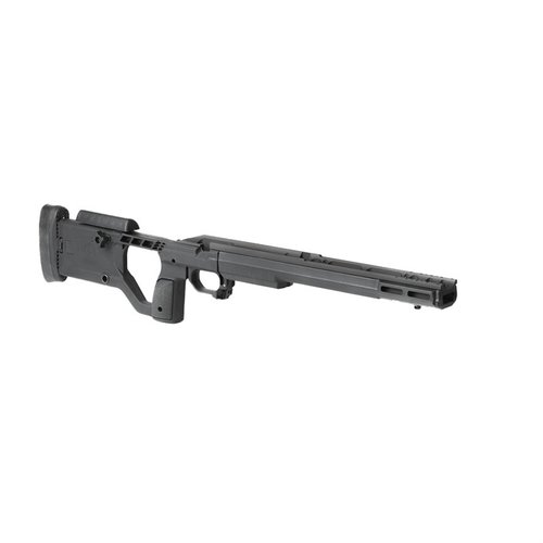 Il X-Ray Chassis Gen 4 è leggero, ergonomico, compatibile con caricatori AICS e offre regolazioni senza attrezzi per un'esperienza di tiro ottimale.