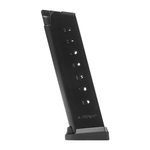 Découvre les chargeurs MEC-GAR 1911 en acier carbone, soudés TIG et traités thermiquement pour une durabilité maximale. Fiabilité et performance garanties!
