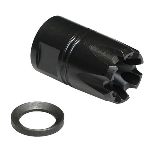 Il CMMG ZEROED 5.56 Linear Comp offre un dispositivo di bocca compatto che riduce il rinculo e dirige il blast in avanti, migliorando l'esperienza di tiro.