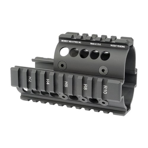 Le Mini Draco Handguard de Midwest Industries s'installe facilement sans armurerie, est léger, robuste et fabriqué en aluminium 6061 pour une durabilité maximale.