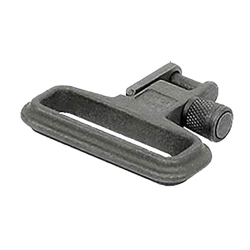 Il gancio per slitta Heavy Duty AR-15 di Midwest Industries è realizzato in acciaio, compatibile con slitte tradizionali e sling da 1-1/4", con manopola di bloccaggio.