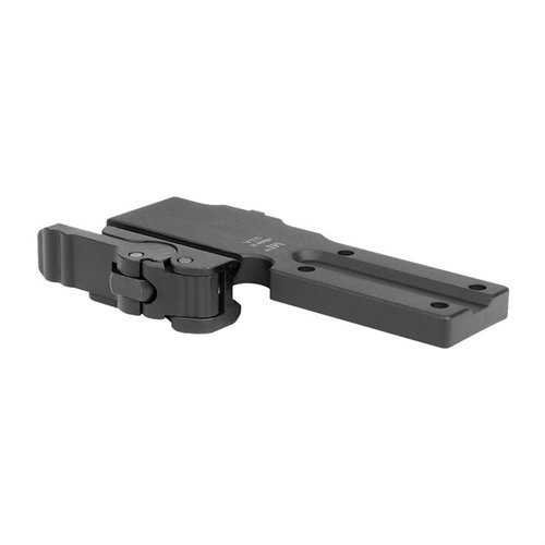 Il Trijicon MRO Low QD Optic Mount offre un funzionamento fluido, serraggio superiore senza danneggiare il rail, regolabile senza attrezzi e realizzato in alluminio anodizzato.