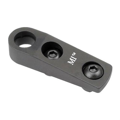 L'attache de sangle QD M-LOK de Midwest Industries est en aluminium 6061, anodisé, légère (0.6 oz), avec une rotation limitée et garantie à vie, 100% fabriquée aux USA.