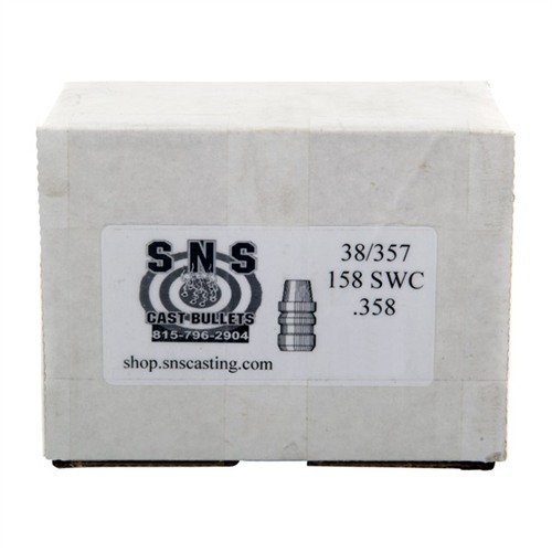 Die SNS CAST .38 Caliber 158gr Semi-Wadcutter Geschosse bieten dir präzise Schüsse dank hochwertiger Legierung und Polymerbeschichtung - ideal für dein nächstes Schiesstraining!
