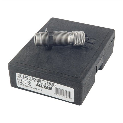 Le die Taper Crimp Seater RCBS est idéal pour le rechargement progressif, réduisant les bosses et les épaules pliées lors du chargement de longueurs de douilles variées.