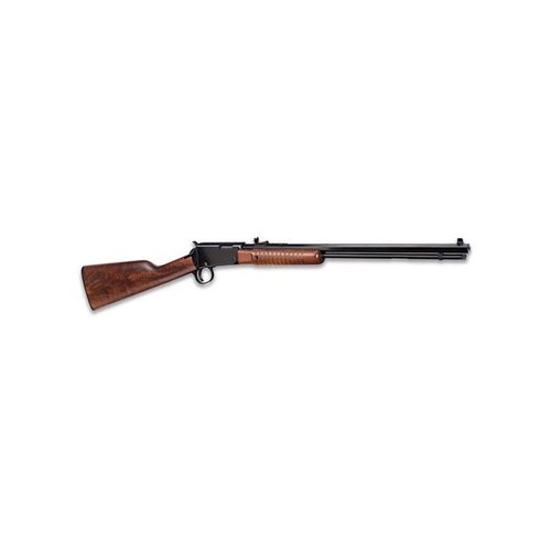 Die Henry Pump Octagon mit blauem oktagonalem Lauf bringt den Spass zurück ins Schiessvergnügen und ist ideal für .22LR oder .22 Magnum. Perfekt für dich!
