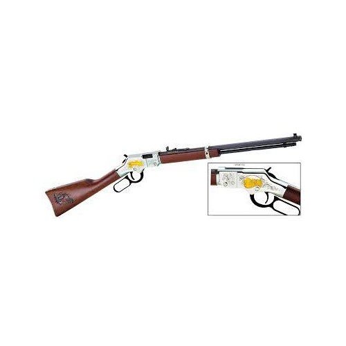 Die GOLDENBOY AMERICAN FARMER ED. von HENRY REPEATING ARMS bietet einzigartige 24-Karat-Goldgravuren, eine elegante blaue Läufe und eine Hommage an unsere Helden.