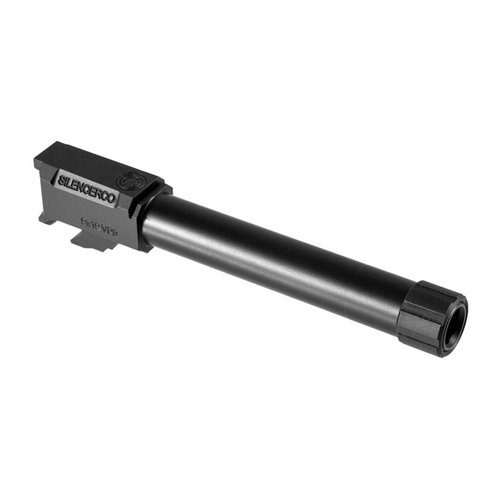 Mit dem SilencerCo HK VP9 Gewindebarrel kannst du deine 9mm VP9 einfach für Suppressoren und andere Mündungsgeräte aufrüsten. Präzise gefertigt aus 416R Edelstahl.