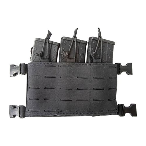 Le Foundation Series Kangaroo MOLLE Placard est léger, durable et personnalisable, avec un insert triple pour chargeurs 5.56 et un cordon de sécurité ajustable.