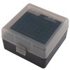 Die FLIP TOP RIFLE AMMO BOX von MTM CASE-GARD ist aus unverwüstlichem Polypropylen, hat einen 25 Jahre garantierten mechanischen Scharnier und schützt deine Munition zuverlässig.