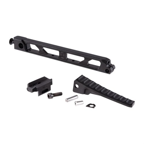Der 8-Zoll Arm Bar mit klappbarem Buttplate von JMAC Customs ist leicht, modular und bietet viele Montagemöglichkeiten sowie eine integrierte QD Sling Socket.