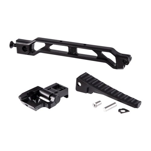 Der 8-Zoll Raised Arm Bar mit Folding Buttplate von JMAC ist leicht, modular und bietet viele Montagemöglichkeiten - ideal für deine Ausrüstung!