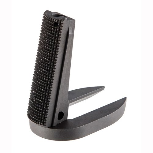 Il Mainspring housing MagWell 1911 di Fusion Firearms offre una qualità professionale con finitura in acciaio inox, design checkered e compatibilità per modelli Government e Commander.