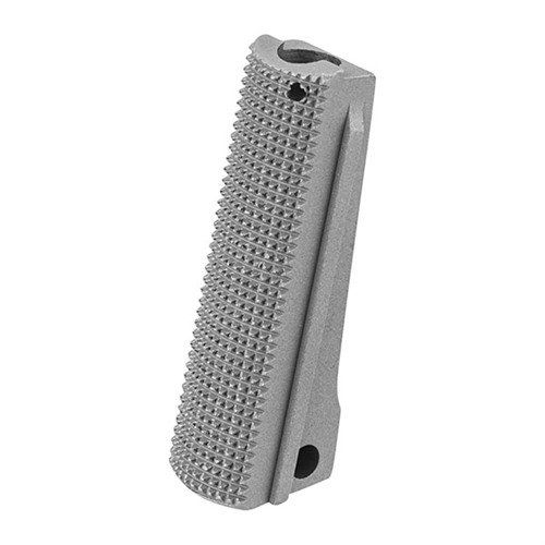 Der Fusion Pro-Series Mainspring Housing aus Edelstahl bietet eine 20 lpi Checkered Oberfläche, passt auf die meisten 1911 Government und Commander Modelle und ist in Edelstahl oder Schwarz erhältlich.