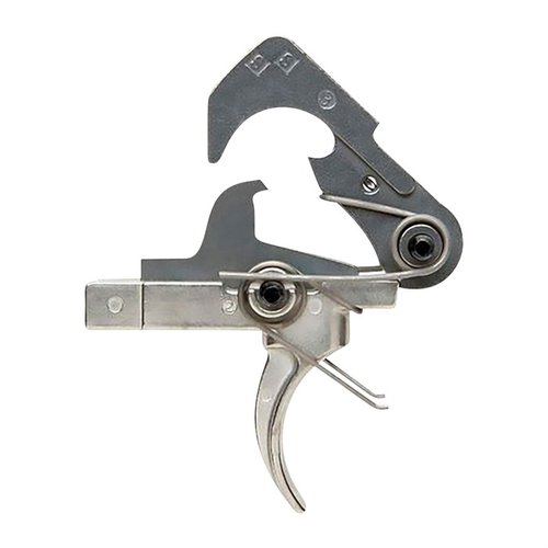 Der AR-15 Enhanced Trigger Group mit Nickel Teflon sorgt für einen sauberen, glatten Abzug und erfüllt militärische Standards – perfekt für präzises Schiessen.