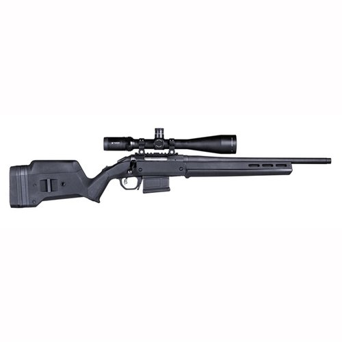 Le Magpul Hunter American Stock pour Ruger® American SA offre une solution drop-in, avec longueur de tir ajustable, compatibilité M-LOK et construction robuste.