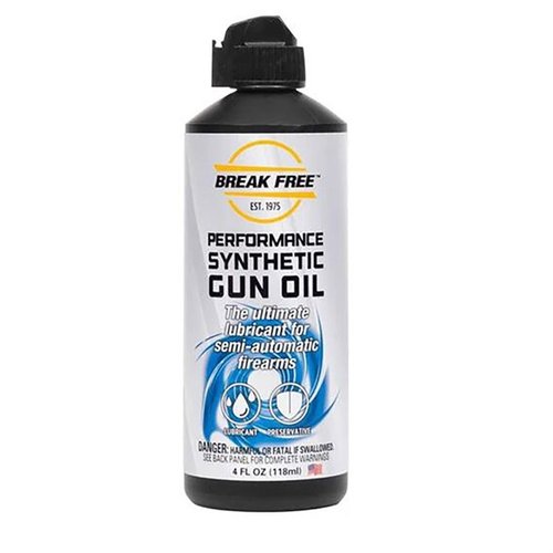 L'olio sintetico per armi Break Free offre un'eccezionale lubrificazione, previene la corrosione e garantisce prestazioni affidabili anche sotto fuoco prolungato.
