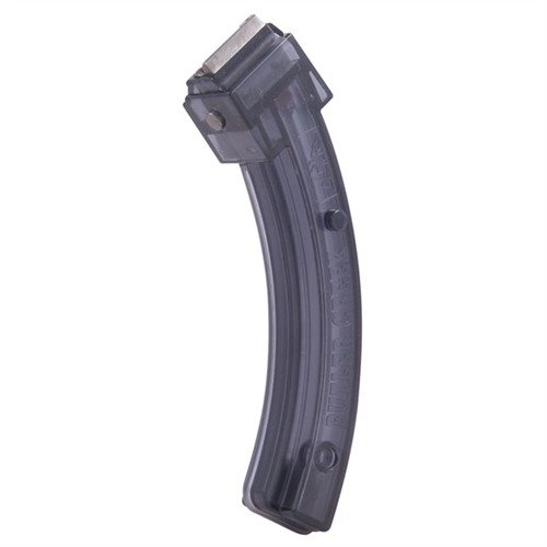 Die extra robusten Polymer-Magazine halten 25 Schuss .22LR, sind selbstschmierend und bieten mit dem konstanten Federmechanismus ein reibungsloses Laden.