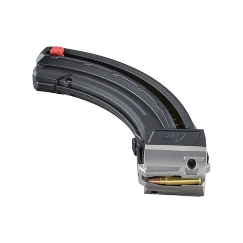 Il caricatore per Savage A17 di Butler Creek offre un design in metallo, capacità di 25 colpi di .17 HMR, caricamento semplice e possibilità di unire due caricatori.
