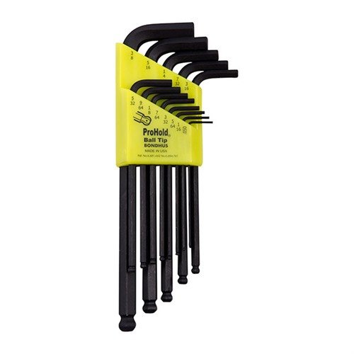 Die PROHOLD TIP BALL END WRENCHES von BONDHUS halten jede Schraube fest, bieten eine super sanfte Drehbewegung und kompromittieren nicht die Werkzeugstärke.