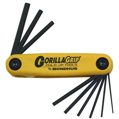 Die GORILLA GRIP® FOLD-UP WRENCH SETS bieten langlebige, kompakte und ergonomische Werkzeuge, die perfekt für die Waffenpflege und einfache Aufbewahrung sind.