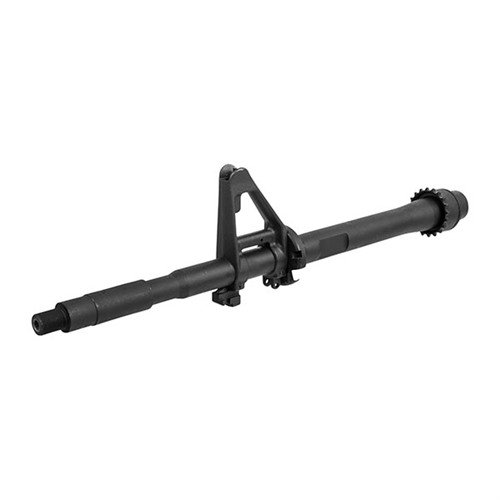 Découvre le canon SOCOM de 14,5" de Colt, avec système de gaz carabine, ramps M4, et possibilité d'ajouter un dispositif de bouche. Idéal pour tes projets d'armement!