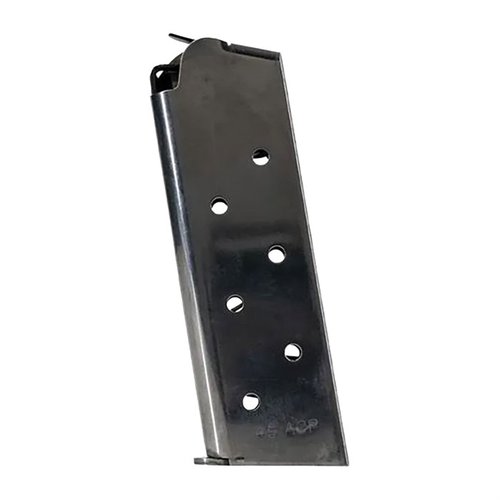 Le chargeur 1911 GOVERNMENT/COMMANDER 7-RD en acier inoxydable est parfait pour tes modèles 1911, offrant fiabilité et performance lors de tes sessions de tir.