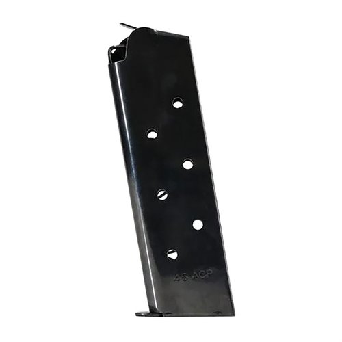 Le chargeur 1911 GOVERNMENT/COMMANDER 8-RD en acier inoxydable offre une capacité fiable pour tes modèles .45 et 10mm, parfait pour le tir de précision.