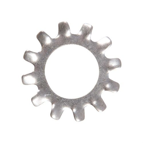 Die AR-15 A4 Lock Washer aus silbernem Edelstahl bietet dir eine zuverlässige Verbindung für deinen Colt AR15-A4 und sorgt für optimale Stabilität.