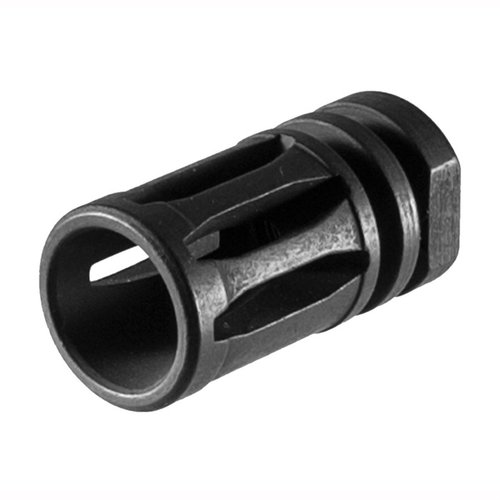 Der A2 COMPENSATOR .22 CALIBER 1/2-28 aus schwarzem Stahl verbessert die Präzision und reduziert den Rückstoss, perfekt für dein AR-15!