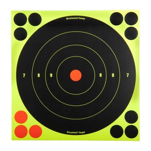 Die SHOOT-N-C® Ziele machen Treffer sofort sichtbar, dank selbstklebender Rückseite und fluoreszierenden Farben – ideal für präzises Schiessen ohne Fernrohre.