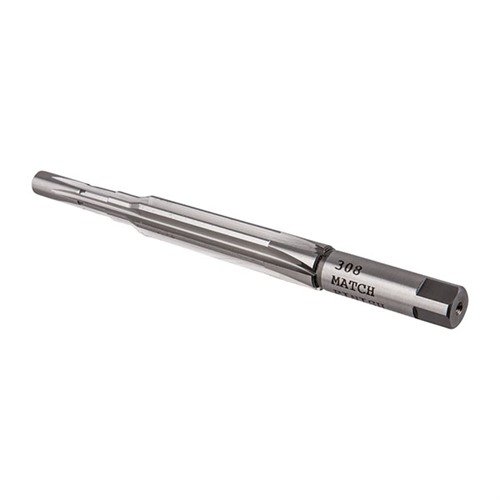 Il reamer .308 Match Clymer in acciaio ad alta velocità offre tolleranze precise per camere più strette, garantendo prestazioni superiori con munizioni .308 Match.