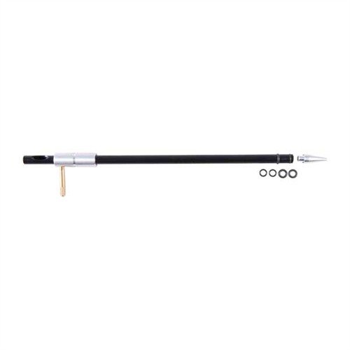 Le guide de tige ajustable DEWEY protège la chambre de ton fusil pendant le nettoyage, avec un col en aluminium durable et un pin de réglage en laiton pour un ajustement rapide.