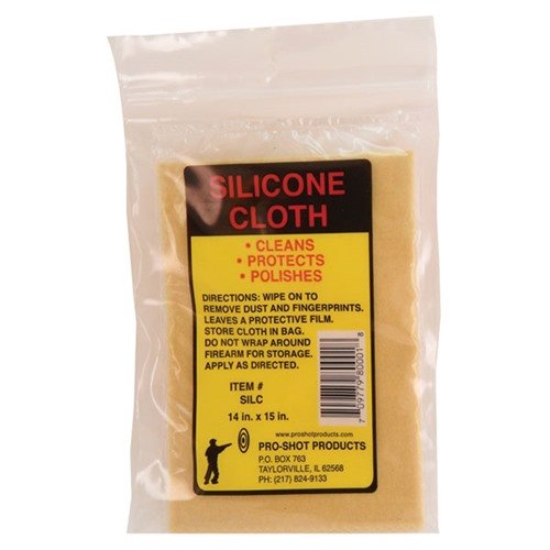 Il SILICONE CLOTH di PRO SHOT PRODUCTS, INC è ideale per la pulizia e la protezione delle armi, offrendo una superficie non abrasiva e resistente all'umidità.