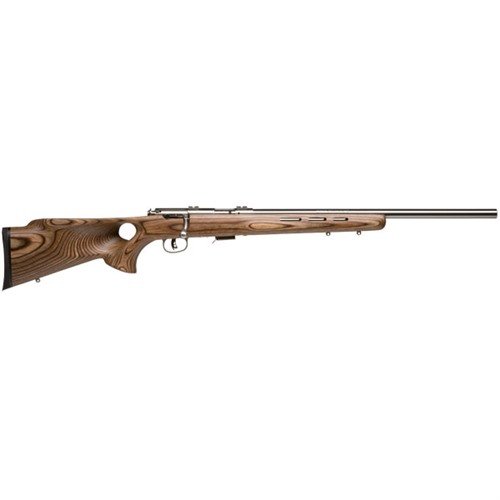 Il fucile Savage 93R17 BTVS offre una precisione imbattibile grazie al suo canna in acciaio inox da 21" e tecnologia AccuTrigger™. Include un calcio in legno laminato con thumbhole.