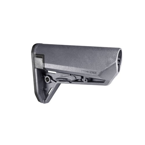 Der Magpul MOE SL-S Stock bietet ein schlankes Design, 10m wasserdichten Batteriestorage, verbesserten Wangenanschlag und ist ideal für Bodyarmor.