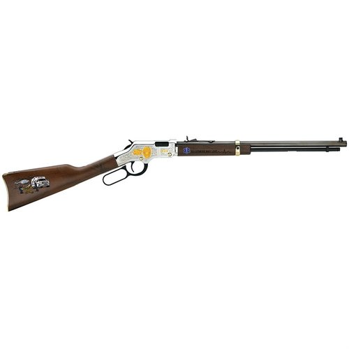 Découvre le Henry Golden Boy EMS Tribute Ed. .22 S/L/LR, une carabine élégante, précise et parfaite pour le tir récréatif et la collection.