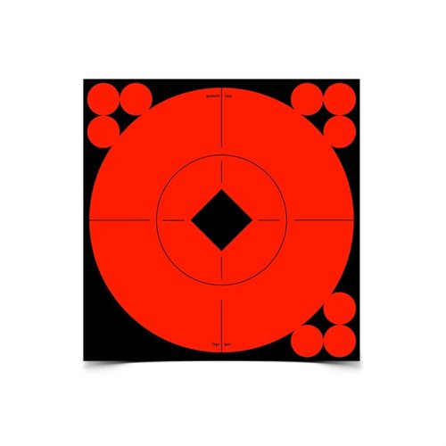 Les Target Spots auto-adhésifs de 6" de Birchwood Casey créent des cibles instantanées avec une couleur rouge fluorescent pour mieux voir tes impacts et améliorer tes scores.