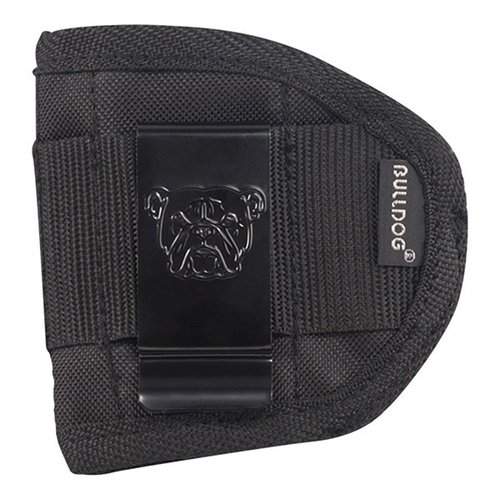 L'holster Bulldog Black Small Inside Pants offre comfort e discrezione, ideale per il trasporto nascosto di armi, realizzato con materiali di alta qualità.